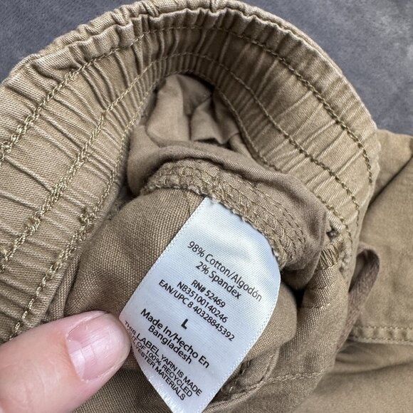 No Boundaries Men's Brown  Wide Leg Cargo Pants Size L Baggy Y2K Skater Grunge - Picture 7 of 9